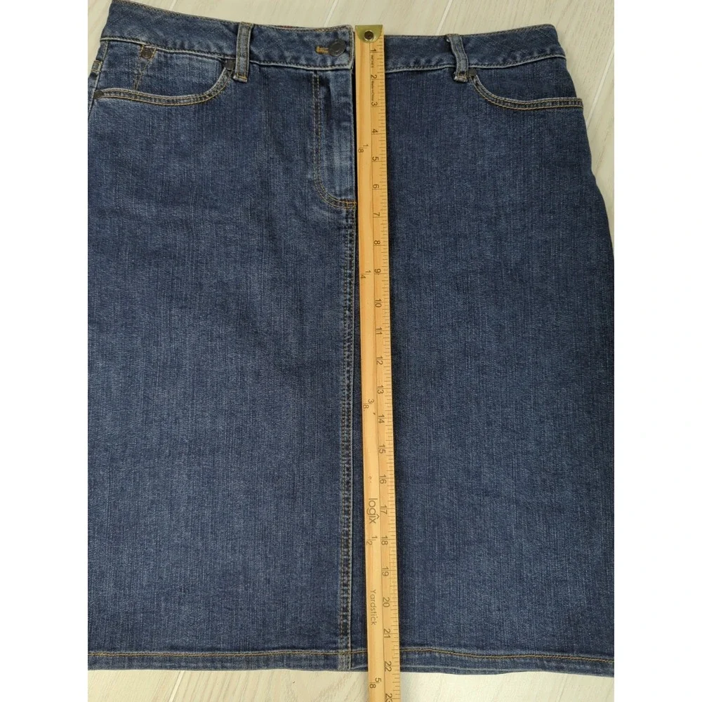 Talbot's 10 Women's blue jean skirt 22" - Picture 3 of 8